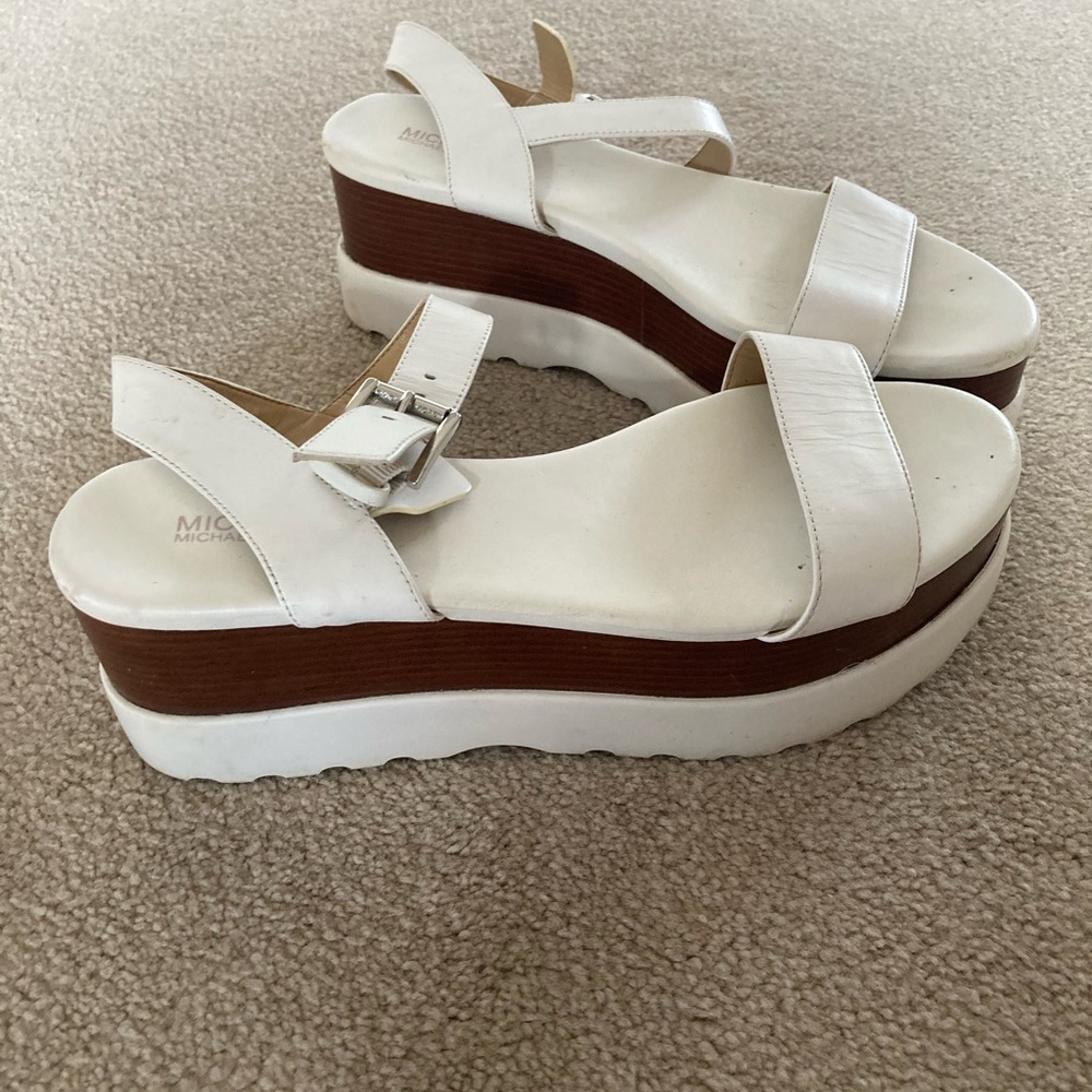 Michael Kors white sandals